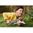 Jurassic World Rebirth Bite N Blast Mosasaurus Action Figure and Mini Dilophosaurus, Dinosaur Toy