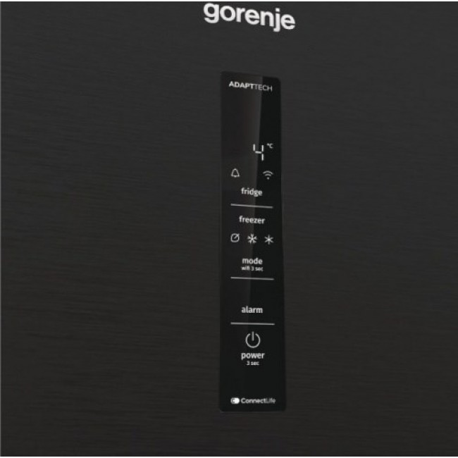 Gorenje NRB620E61BX4WFE Freestanding fridge freezer 413 L Black