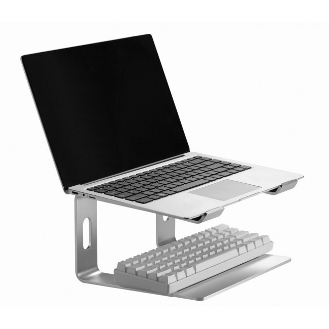 Gembird NBS-D1-01 laptop stand Aluminium, Silver 39.6 cm (15.6