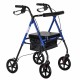 Lightweight aluminium four-wheel rehabilitation walker CH100AM Lightweight aluminium four-wheel rehabilitation walker CH100AM