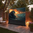 Maclean MC-964 portable projection screen, compact, floor, 100