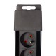 Maclean MCE11 power extension 1.5 m 8 AC outlet(s) Indoor Black