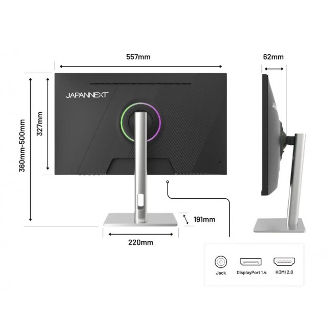 JAPANNEXT JN-IPS245G320F-HSP computer monitor 62.2 cm (24.5
