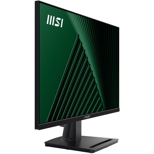 MSI Pro MP245G 24 Inch Monitor, FHD (1920 x 1080), 100Hz, IPS, 1ms, 1x HDMI 1.4b, 1x DP 1.2a output, 1x D-Sub(VGA), Built-in Speakers, Anti-Glare, Anti-Flicker, Less Blue light, T V Certified, VESA, Kensington, Black MSI Pro MP245G 24 Inch Monitor, FHD (1920 x 1080), 100Hz, IPS, 1ms, 1x HDMI 1.4b, 1x DP 1.2a output, 1x D-Sub(VGA), Built-in Speakers, Anti-Glare, Anti-Flicker, Less Blue light, T V Certified, VESA, Kensington, Black