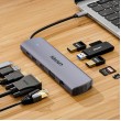 UNITEK D1113BGY01 interface hub 2 x USB 3.2 Gen 2 (3.1 Gen 2) Type-C 1000 Mbit/s Grey