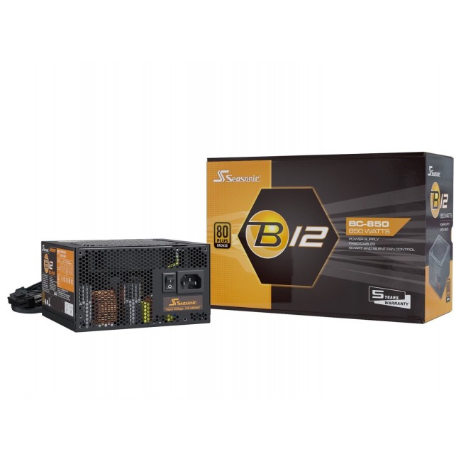 Seasonic B12 BC power supply unit 850 W 20+4 pin ATX ATX Black Seasonic B12 BC power supply unit 850 W 20+4 pin ATX ATX Black