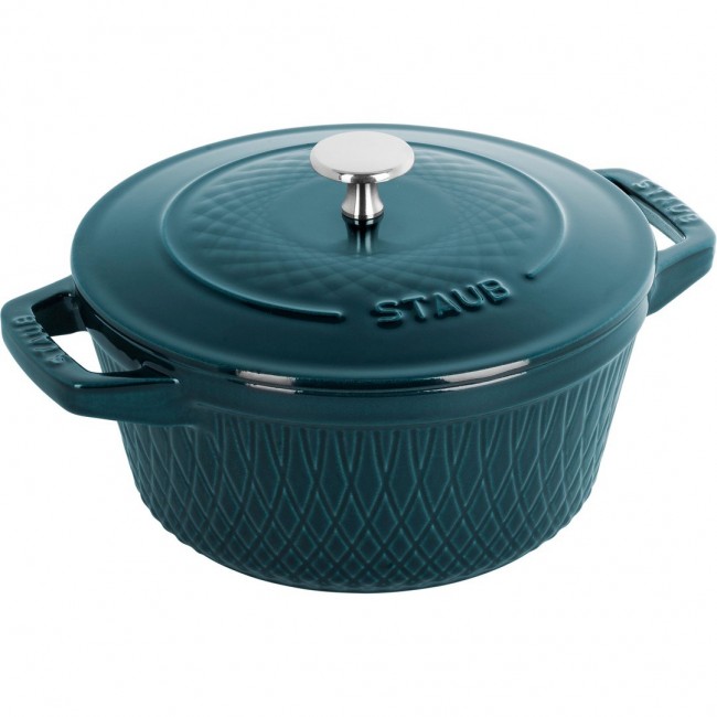 Staub Round Cast Iron Pot - 2.3 ltr, Marine Staub Round Cast Iron Pot - 2.3 ltr, Marine