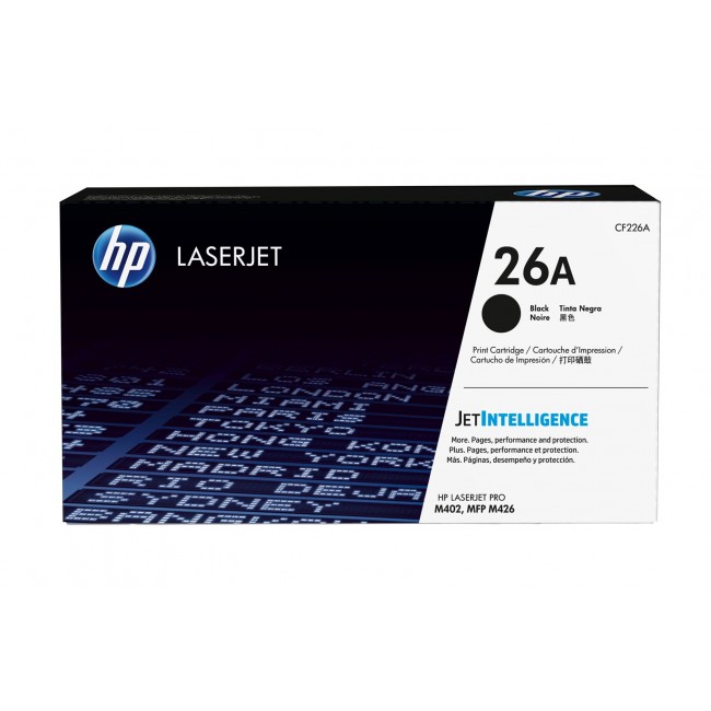 HP 26A Black Original LaserJet Toner Cartridge HP 26A Black Original LaserJet Toner Cartridge