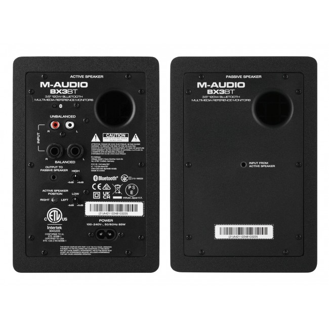 M-AUDIO BX3 BT 2x loudspeaker Black Wired + Bluetooth 50 W M-AUDIO BX3 BT 2x loudspeaker Black Wired + Bluetooth 50 W