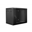 Lanberg 19'' wall-mounted installation cabinet 9U 600x450mm black (glass door) Lanberg 19'' wall-mounted installation cabinet 9U 600x450mm black (glass door)