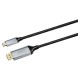 Savio CL-208 USB cable USB 3.2 Gen 1 (3.1 Gen 1) 2 m USB C Black, Grey