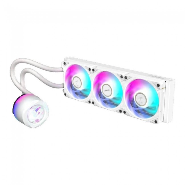 GIGABYTE AORUS WATERFORCE X II 360 ICE AIO Liquid CPU Cooler - 3x120mm ARGB Fans, full-color LCD, DAISY-CHAIN, Intel LGA 1851 and AMD AM5 Compatible