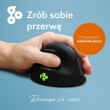 R-Go HE ergonomic mouse left Bluetooth black/silve