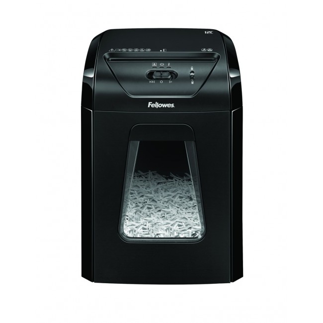 Fellowes Aktenvernichter Powershred 12C schwarz