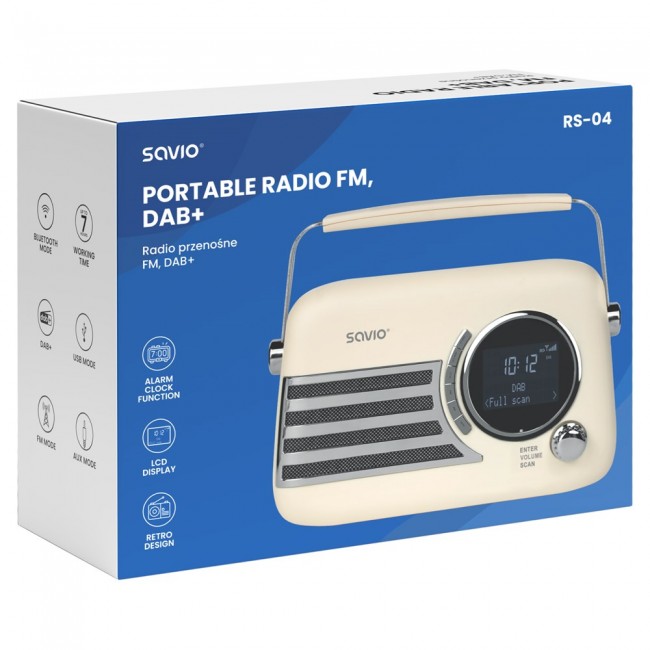 SAVIO RS-04 Portable radio, DAB+