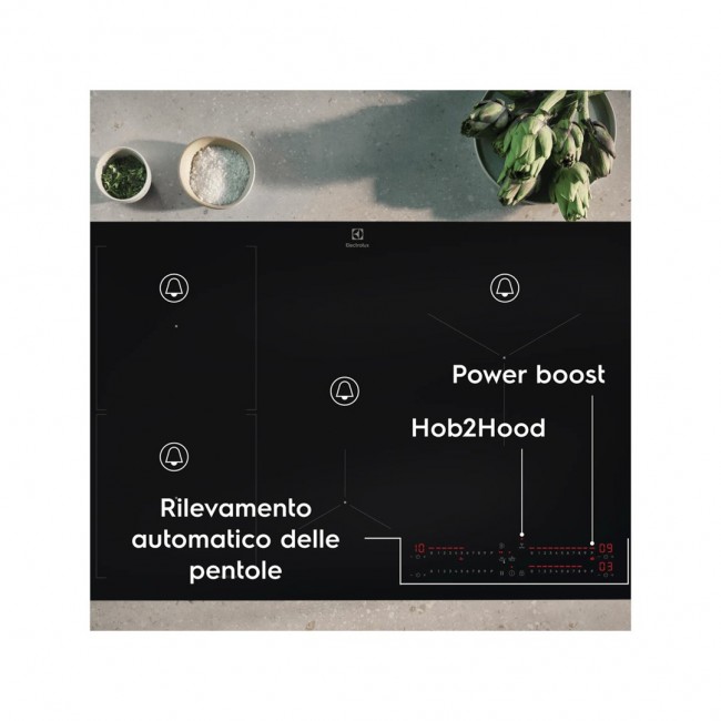 Electrolux Serie 700 EIS62453IZ Black Built-in 60 cm Zone induction hob 4 zone(s)