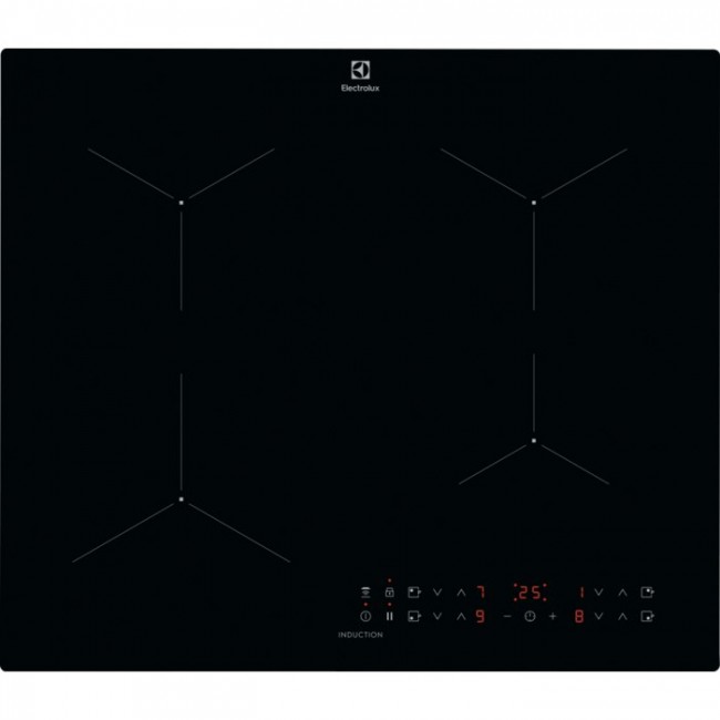 Electrolux LIL61434C Black Built-in 59 cm Zone induction hob 4 zone(s)