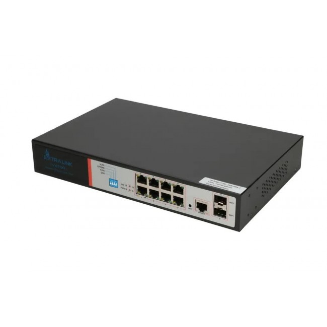 Extralink VICTOR | Switch PoE | 8x Gigabit PoE/PoE+, 2x SFP, 1x Port Konsolowy, 150W, Zarządzalny Extralink VICTOR | Switch PoE | 8x Gigabit PoE/PoE+, 2x SFP, 1x Port Konsolowy, 150W, Zarządzalny
