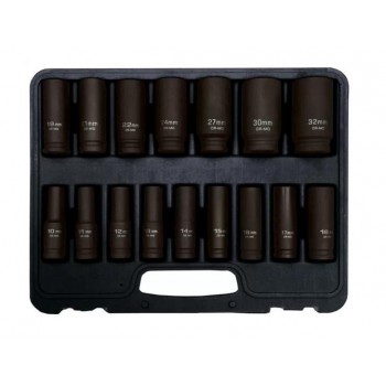 ADLER IMPACT SOCKETS LONG 16pcs 1/2