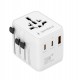 Gembird TPA-1A2C20-01-W Universal travel power adapter, 20 W, white Gembird TPA-1A2C20-01-W Universal travel power adapter, 20 W, white