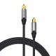 Vention Optical Fiber Audio Cable Aluminum Alloy Type 3M Gray