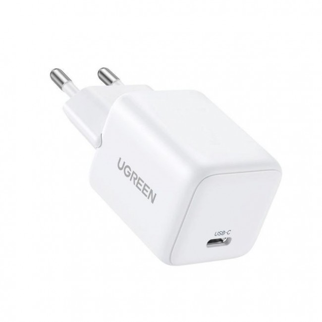 UGREEN X513 30W GAN 1X USB-C Mains Charger + 1M USB-C Cable - White UGREEN X513 30W GAN 1X USB-C Mains Charger + 1M USB-C Cable - White