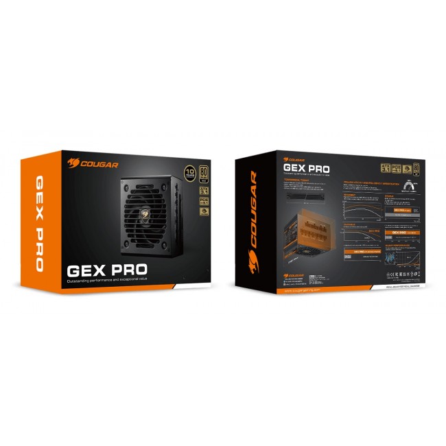 COUGAR Power Supply GEX PRO 850W ATX3.1 / 80 Plus Gold / Modular