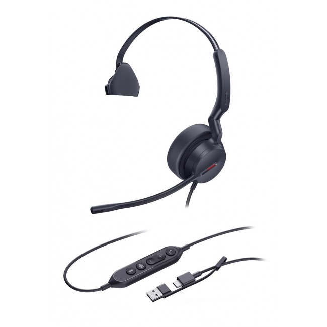 Yealink UH44 Mono Teams USB-C/A Headset Yealink UH44 Mono Teams USB-C/A Headset