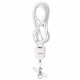 Activejet lanyard with 3-in-1 charging cable, white. Ends with various connectors: USB-C, Lightning adapter, USB-A