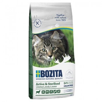 BOZITA Active & Sterilised Grain Free Lamb - dry food for cats - 2 kg