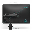 ONKRON G90-B Swivel and tilt desk mount for 13 -34 monitors, max. 10 kg, with rotation, black