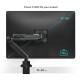 ONKRON G90-B Swivel and tilt desk mount for 13 -34 monitors, max. 10 kg, with rotation, black