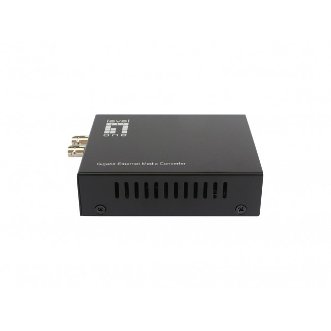LevelOne RJ45 to ST Gigabit Media Converter, Single-Mode Fiber, 1310nm, 20km LevelOne RJ45 to ST Gigabit Media Converter, Single-Mode Fiber, 1310nm, 20km
