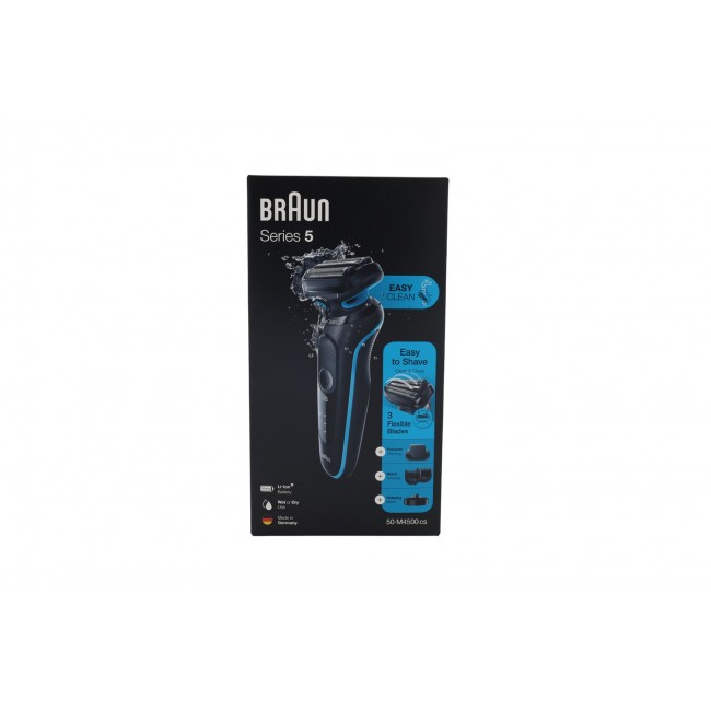 Braun Series 5 50-M4500cs Foil shaver Trimmer Black, Blue