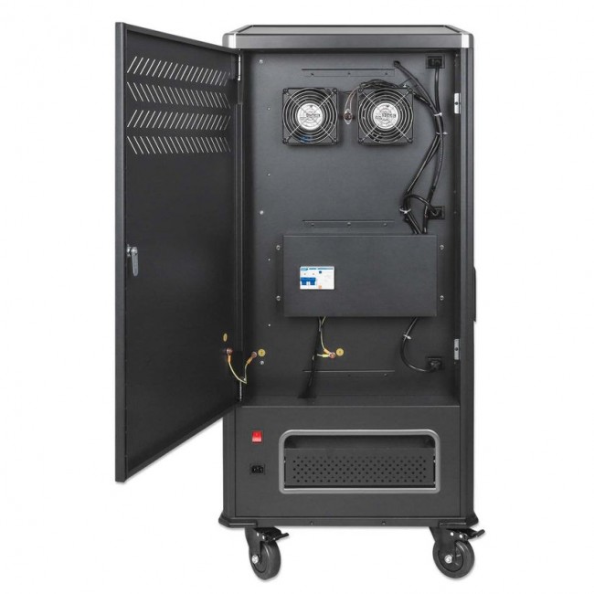 Manhattan Laptop Charging Cabinet Trolley/Cart via USB-C 65W 16