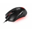 MSI CLUTCH GM08 Optical Gaming Mouse '4200 DPI Optical Sensor, 6 Programmable button, Symmetrical design, Durable switch with 10+ Million Clicks, Weight Adjustable, Red LED'