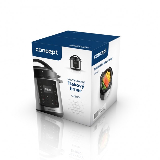 Concept CK8001 multi cooker 5.6 L 1000 W Black, Stainless steel