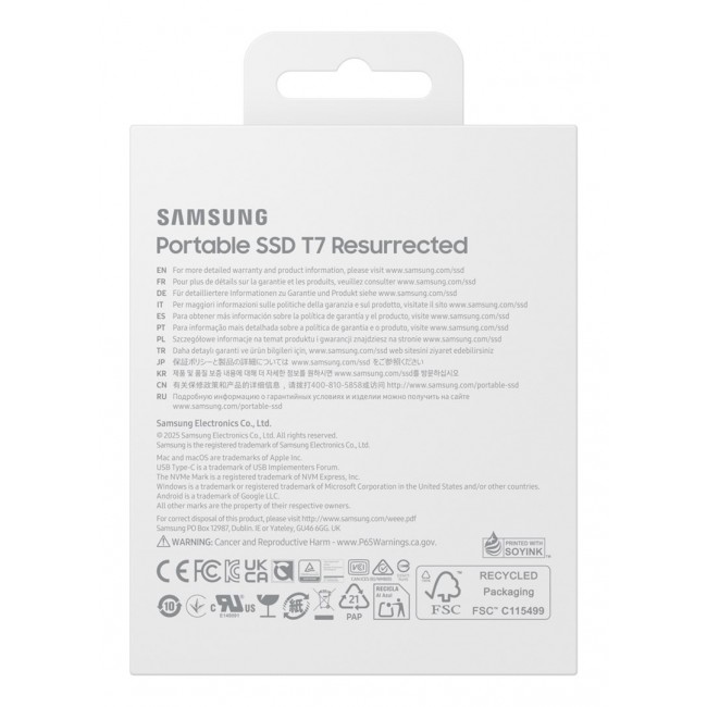Samsung MU-PD2T0G/WW external solid state drive 2 TB USB Type-C 3.2 Gen 2 (3.1 Gen 2) Silver