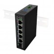 Lanberg ILFE-4P-1GE-1S-90 network switch Unmanaged Fast Ethernet (10/100) Power over Ethernet (PoE) 1U Black