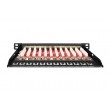 Digitus CAT 6A Slim Patch Panel, shielded, 12-port, 0.5 U, 10