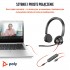 HP Poly Blackwire 3325 Stereo Microsoft Teams Certified USB-C Headset +3.5mm Plug +USB-C/A Adapter