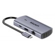 UNITEK D1113CGY01 interface hub 2 x USB 3.2 Gen 2 (3.1 Gen 2) Type-C 1000 Mbit/s Grey