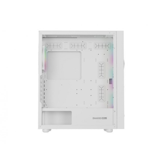 HOUSING GENESIS DIAXID 605 ARGB MIDI TOWER WITH USB-C WINDOW WHITE