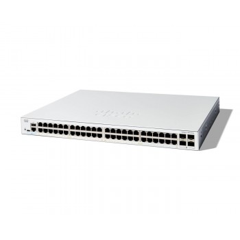 Cisco Catalyst 1300-48T-4G Managed Switch, 48 Port GE, 4x1GE SFP, Limited Lifetime Protection (C1300-48T-4G)