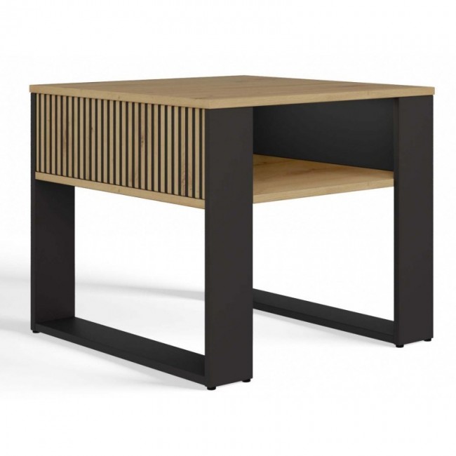 MODERN 2P MINI SLIM coffee table, artisan/black