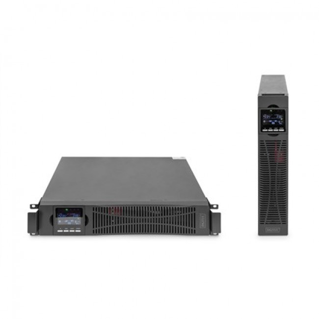 DIGITUS OnLine UPS, rack/tower, 3000VA, 3000W, LCD, 8 x C13, 1 x C19, RS-232, USB, SNMP card (optional), relay card (optional) Digitus | OnLine UPS | DN-170096, 3000 VA / 3000 W | 3000 VA | 3000 W | V | C20