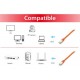 Equip Cat.6A Platinum S/FTP Patch Cable, 15m, Orange