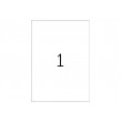 HERMA A3 labels transparent crystal-clear 297x420 mm transparent clear film glossy 50 pcs.