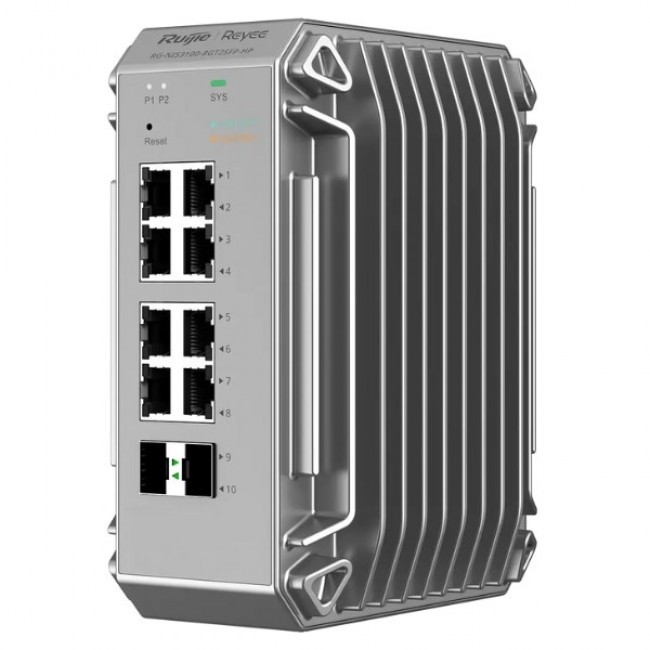 Ruijie Networks RG-NIS3100-8GT2SFP-HP network switch Managed L2 Gigabit Ethernet (10/100/1000) Power over Ethernet (PoE) Grey