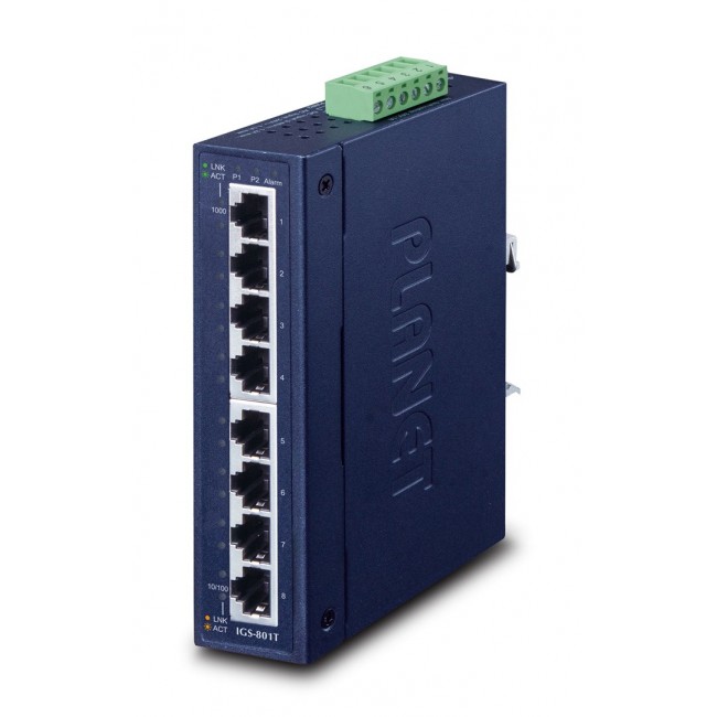 PLANET IGS-801T network switch Unmanaged L2 Gigabit Ethernet (10/100/1000) Blue PLANET IGS-801T network switch Unmanaged L2 Gigabit Ethernet (10/100/1000) Blue